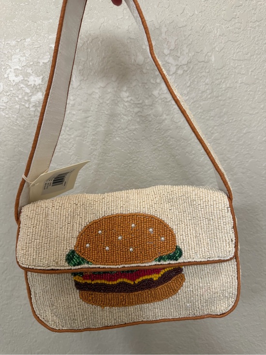Handbags - Viral Sol and Mer Hamburger Fries Beaded Shoulder Bag